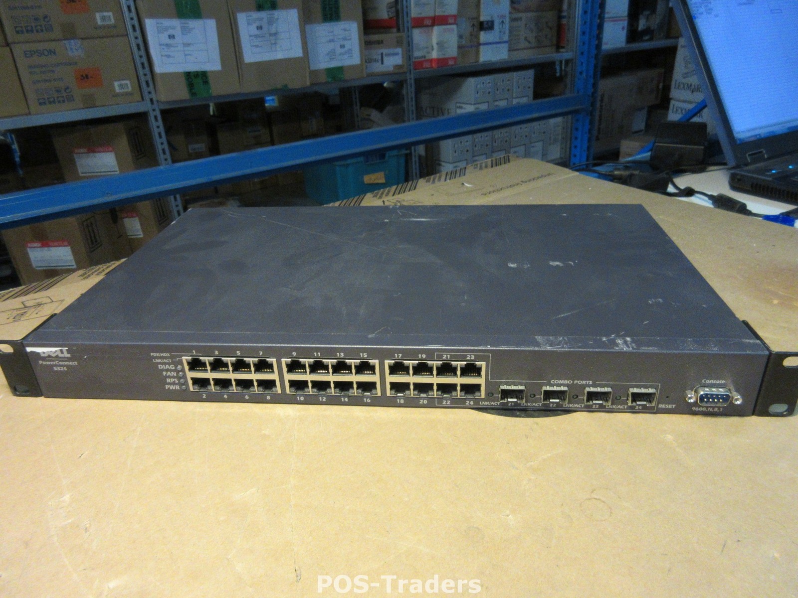Dell Powerconnect 5324 24 Port 10/100/1000 Gigabit Network Switch XJ675