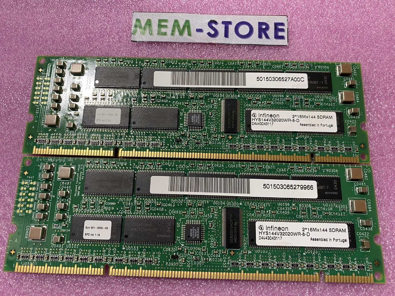 Infineon HYS144V32020WR-8-D 1GB 2x512MB Memory Original -Contact us for quantity