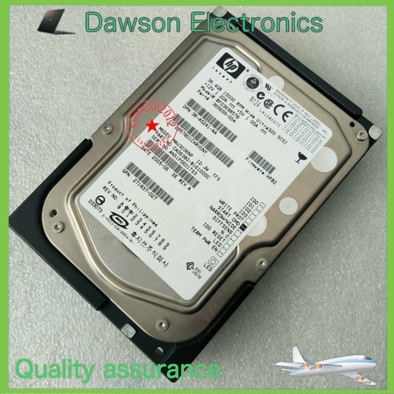 UsedHP MAU3036NP 365699-004 15000 rpm 36.4GB 36G 68-pin SCSI hard drive