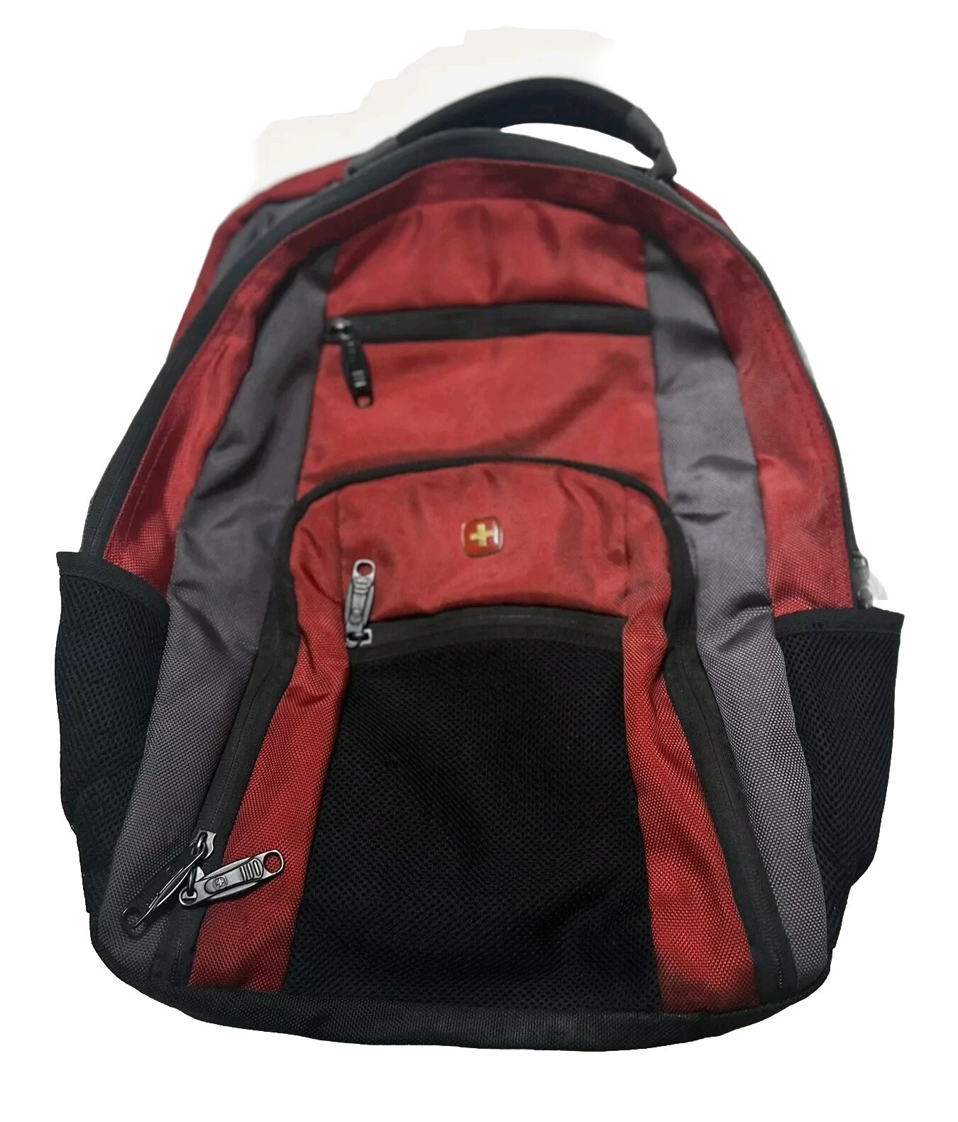 Swissgear Premium Backpack Red Laptop Padded Ortho Outdoor Travel School Bag