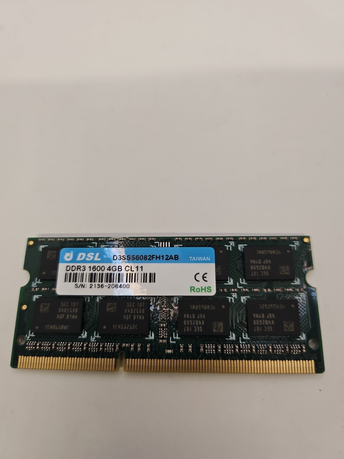 DSL 4GB Kit (34 X 4GB) DDR3 1600  SODIMM Laptop RAM CL11 136gb Total New