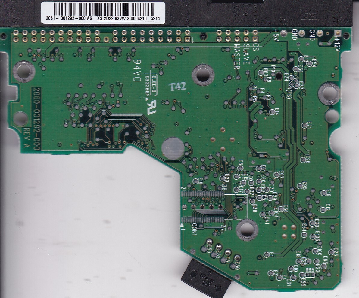  PCB ONLY 2060-001292-000 REV A Western Digital 2061-001292-000 AG IDE I-78