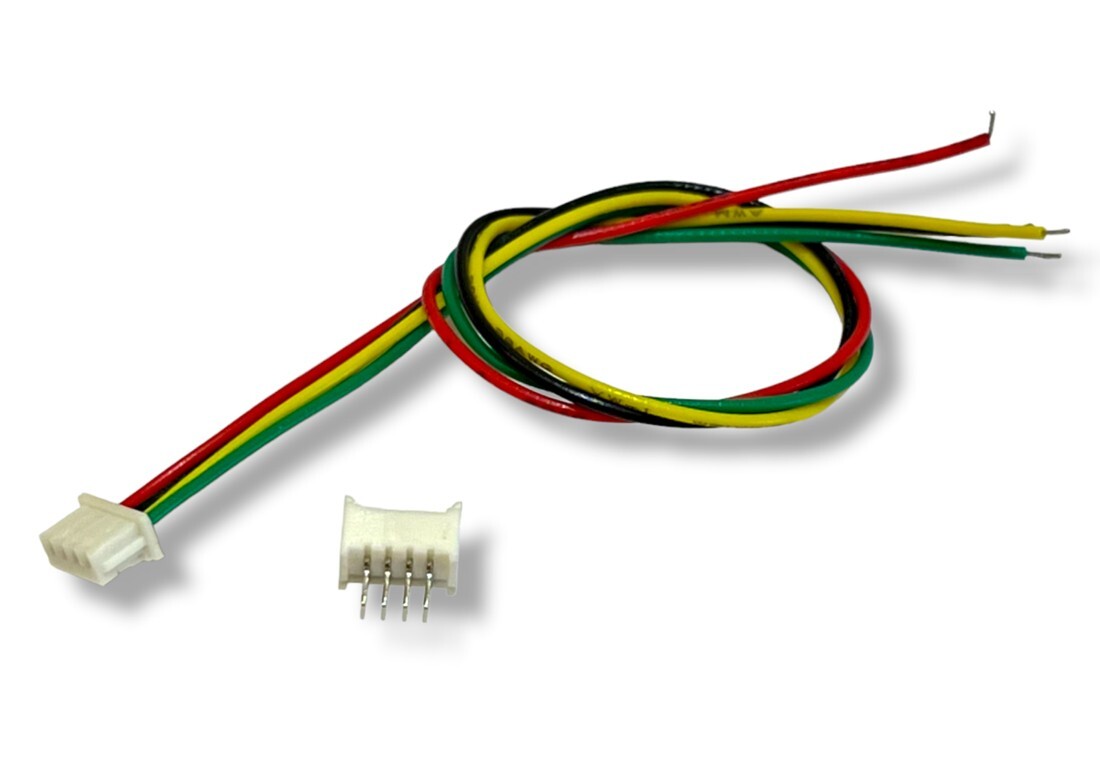 1.25mm 4Pin Male Female Connector 15cm Wire Receiver Computer LED Strip Fans 5pc
