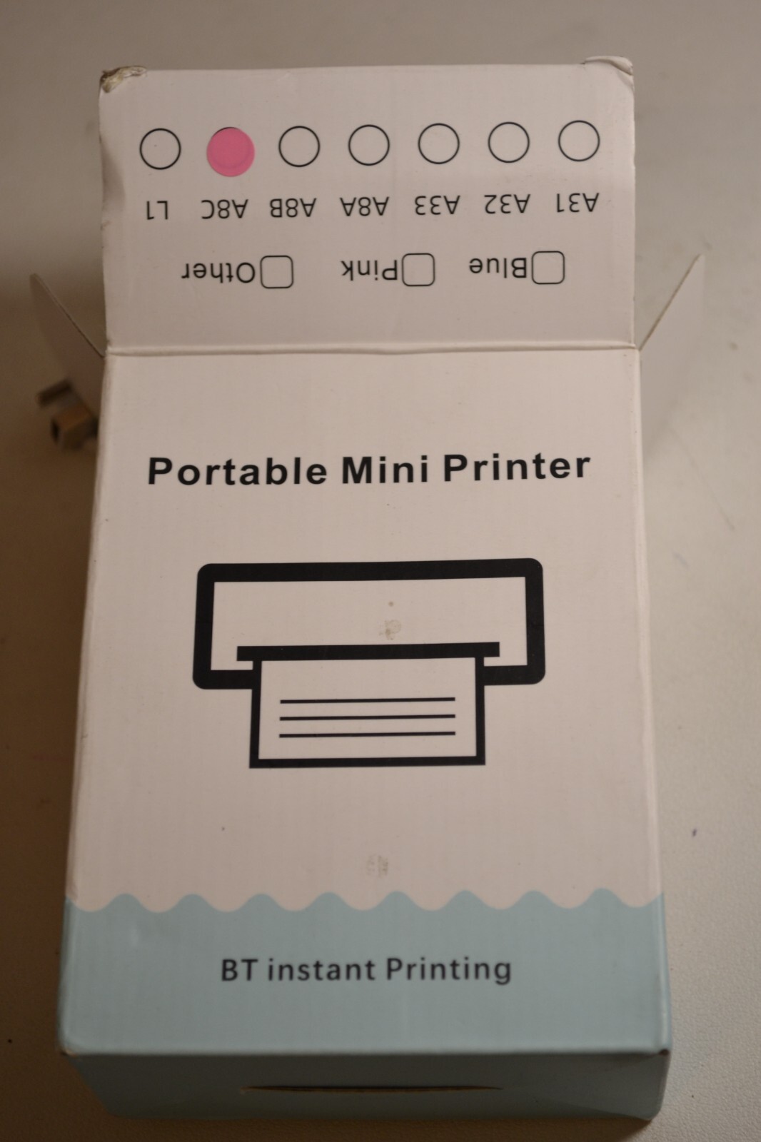Portable Mini Printer BT Instant Printing (PINK) A8C