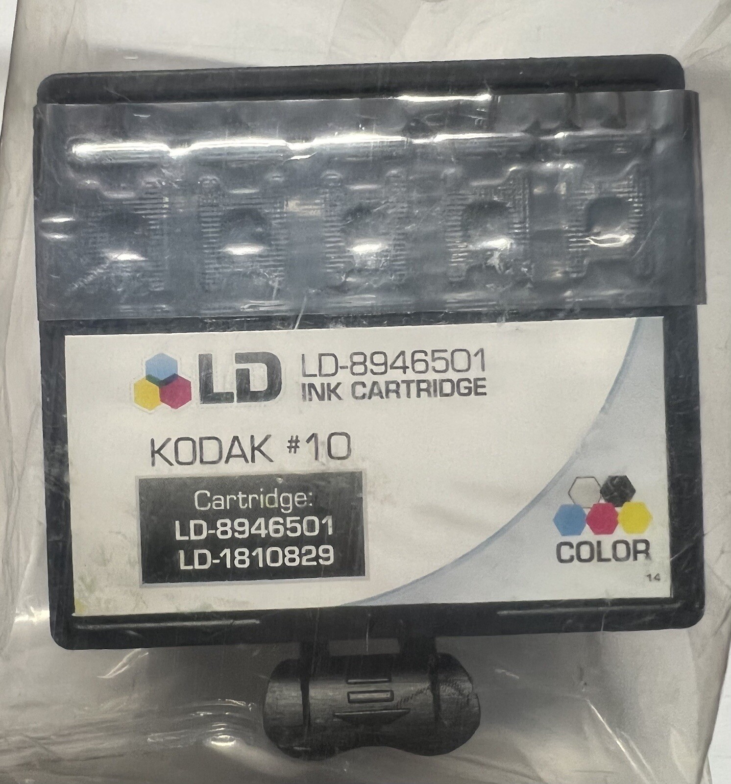 KODAK #10 INK CARTRIDGE: LD-8946501 & LD-1810829 Sealed Bag 5 Colors
