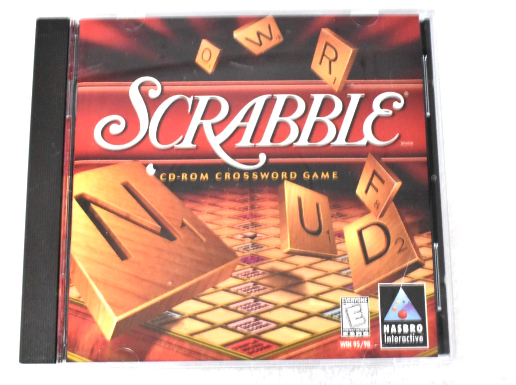 Scrabble Hasbro Windows 95 98 Complete Vintage 1999 Computer Game