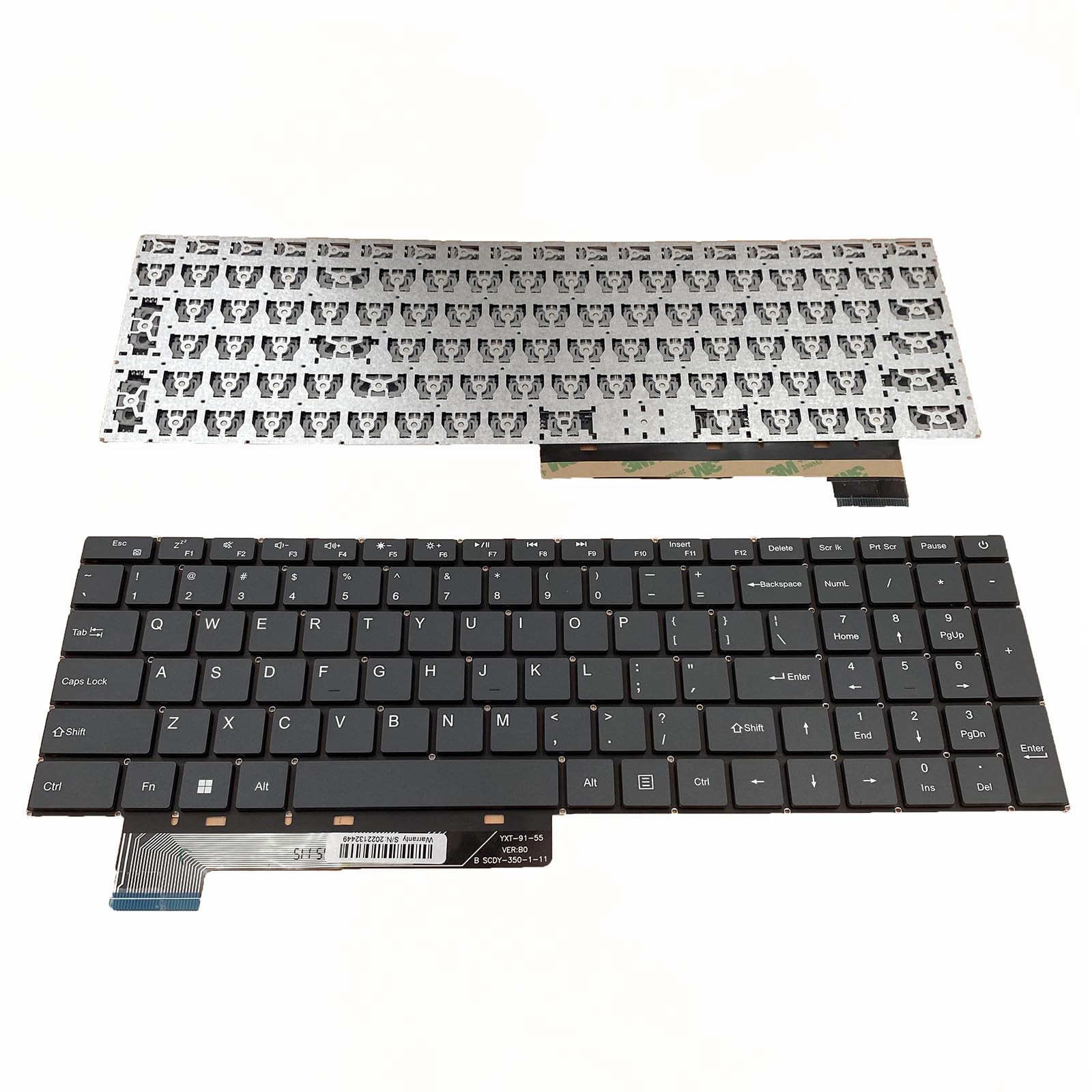 Siakoocty Laptop Replacement US Layout Keyboard for Gateway GWNR71517 black