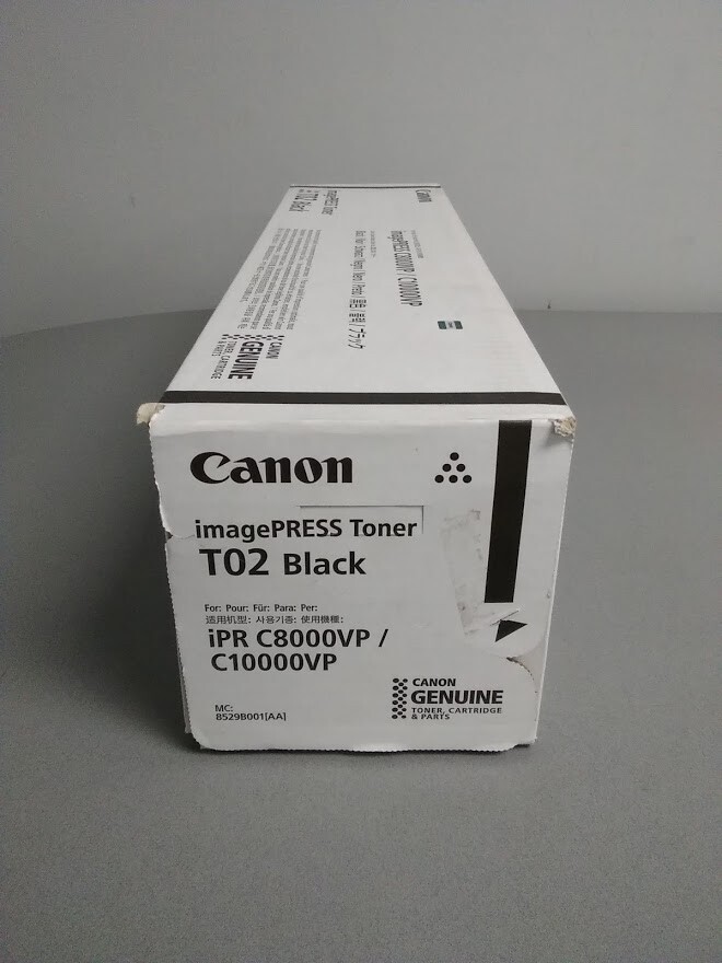 Canon T02 8529B001 Black Toner Cartridge imagePRESS C10000VP Sealed