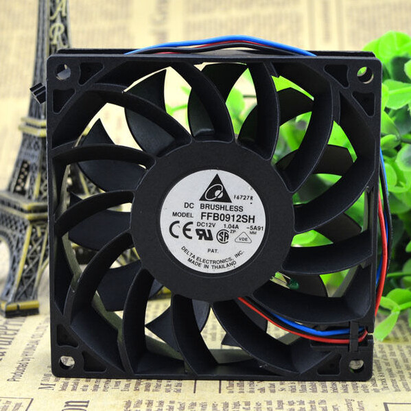 1PCS Delta FFB0912SH 90*90*25MM 9CM 12V 1.04A 3Pin Cooling Fan Fast Shipping