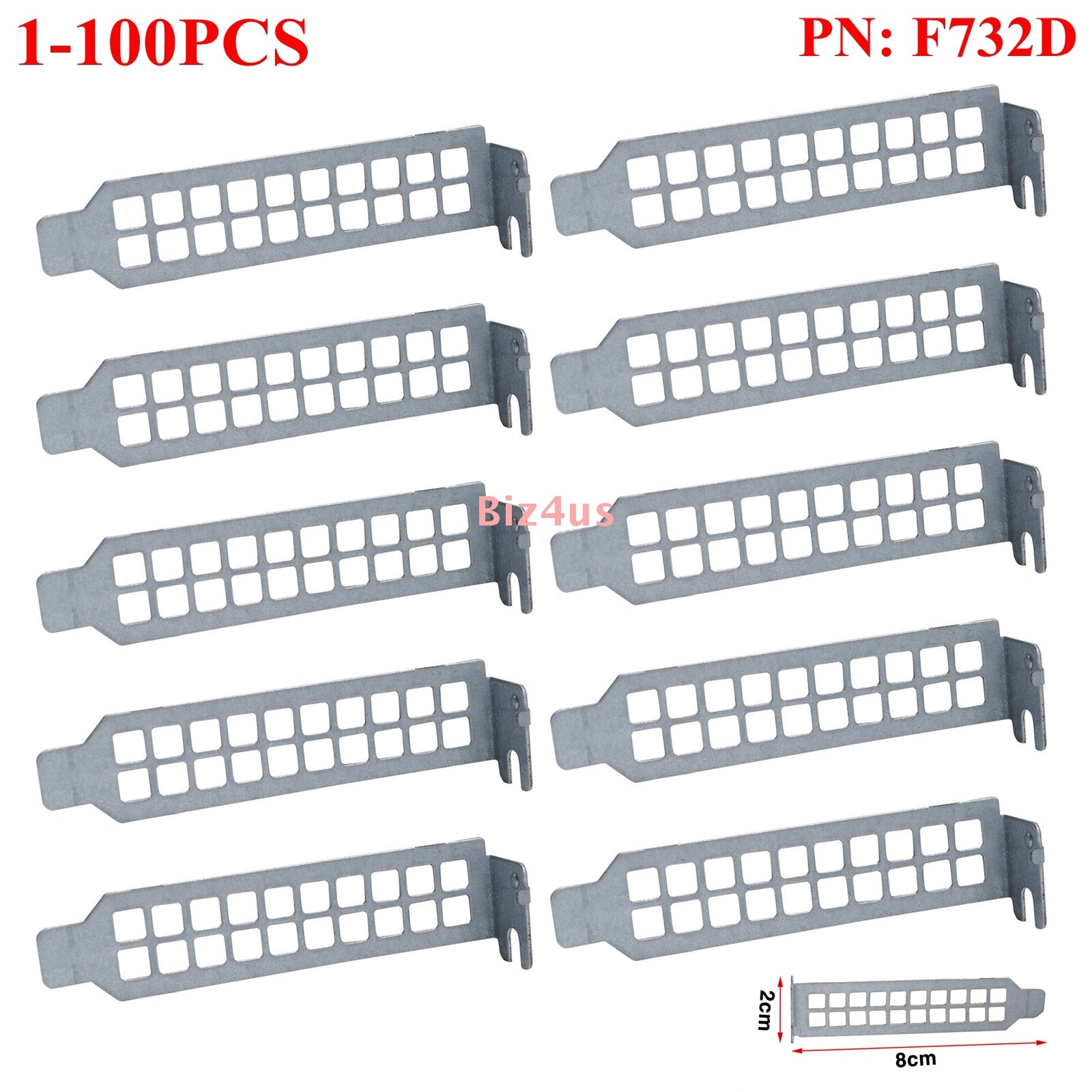 Lot Low Profile PCI Slot Covers For Dell OptiPlex 790 990 7010 7020 9010 SFF