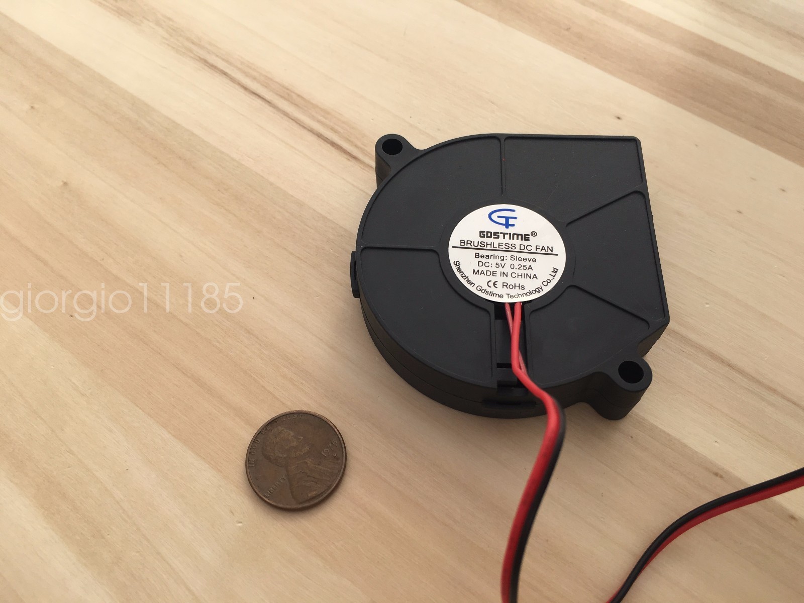1 Piece 60mm 5v fan Brushless Exhaust Centrifugal Blower Computer 6015