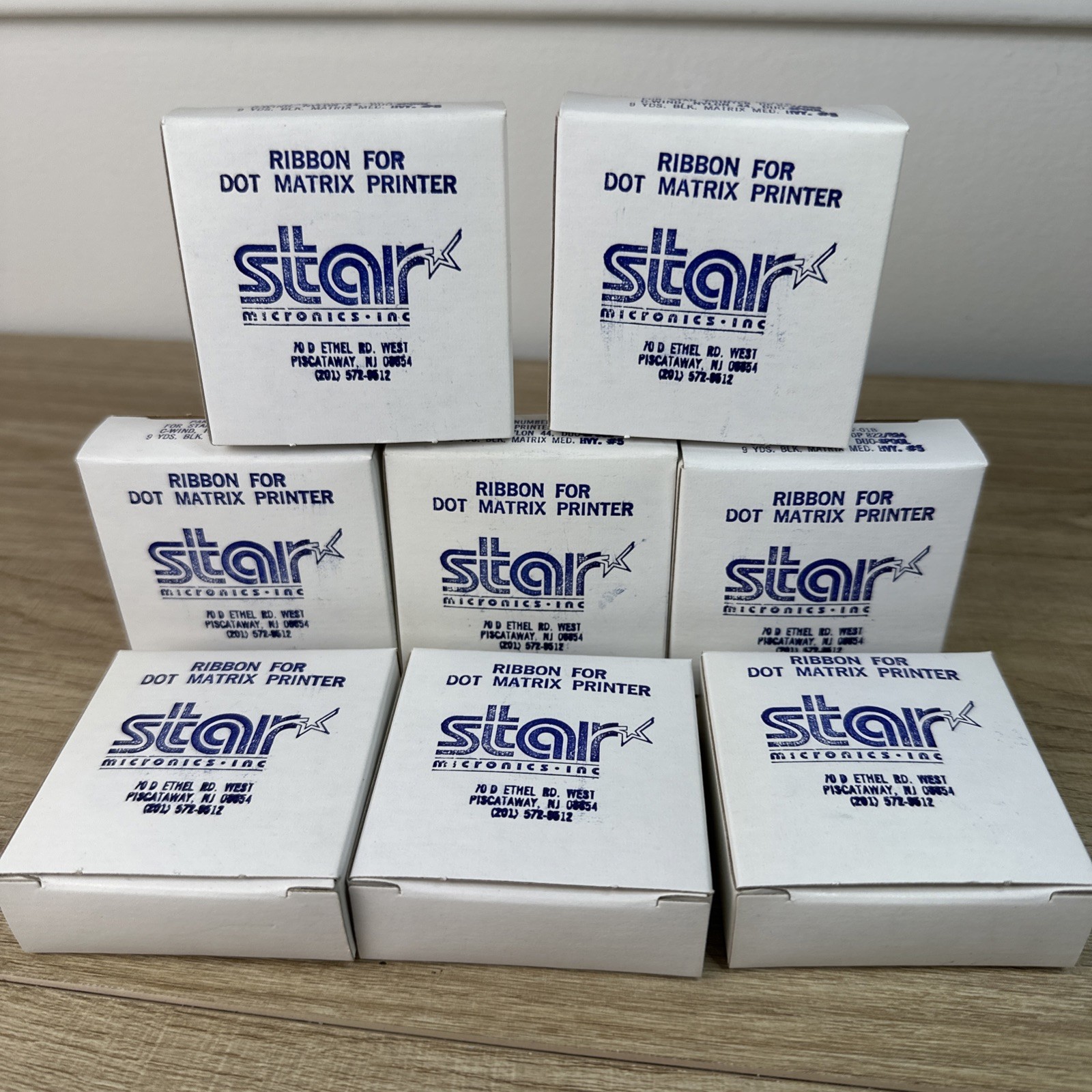 Star Micronics SF-01B Dot Matrix Printer Ribbon Black OEM New Sealed Lot Of 8