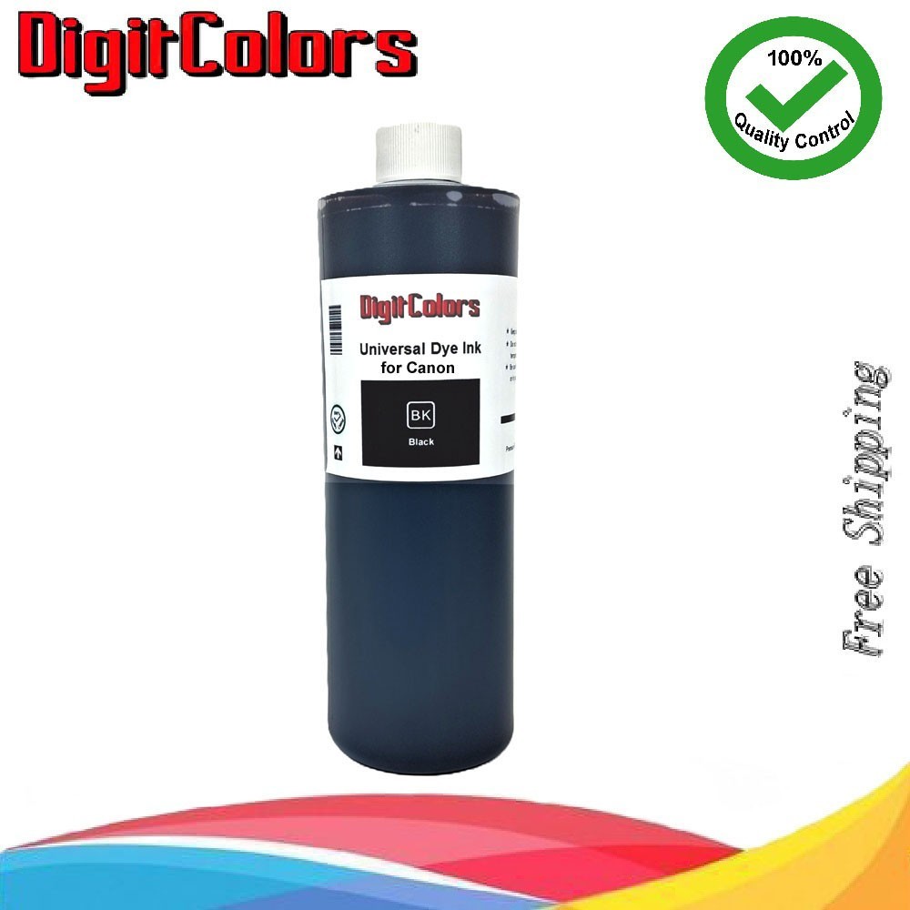 500ml Black Ink Cartridge Refill Kit Bottle for Canon Inkjet Printers