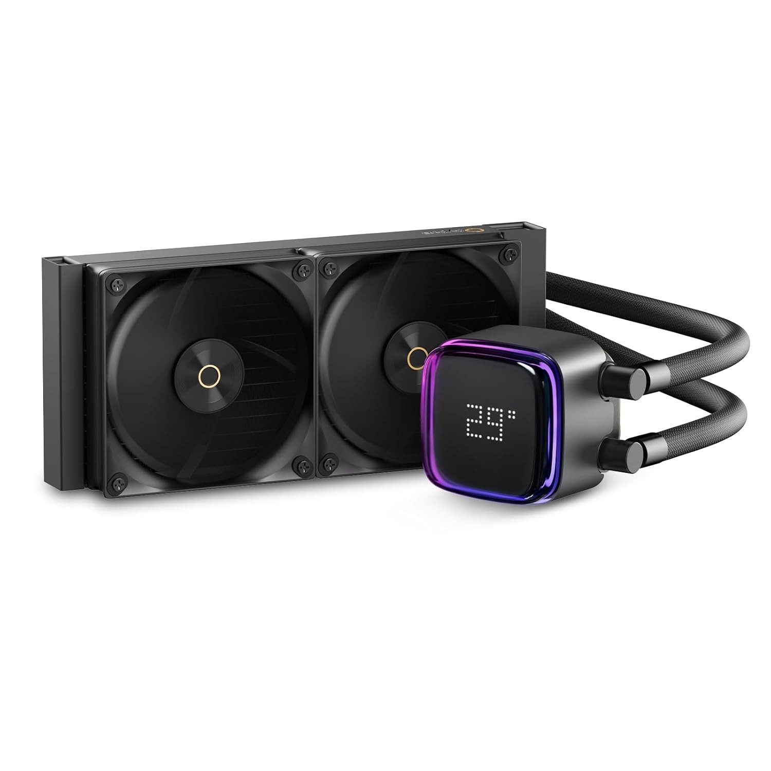 Iota L24 Aio Cooler W/ Digital Display,240MM AIO CPU Water Cooler W/ Efficient