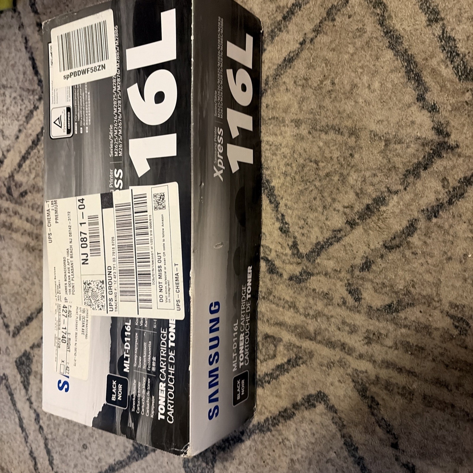 Genuine Samsung MLT-D116L 116L Black Toner CartridgeOEM  New Sealed