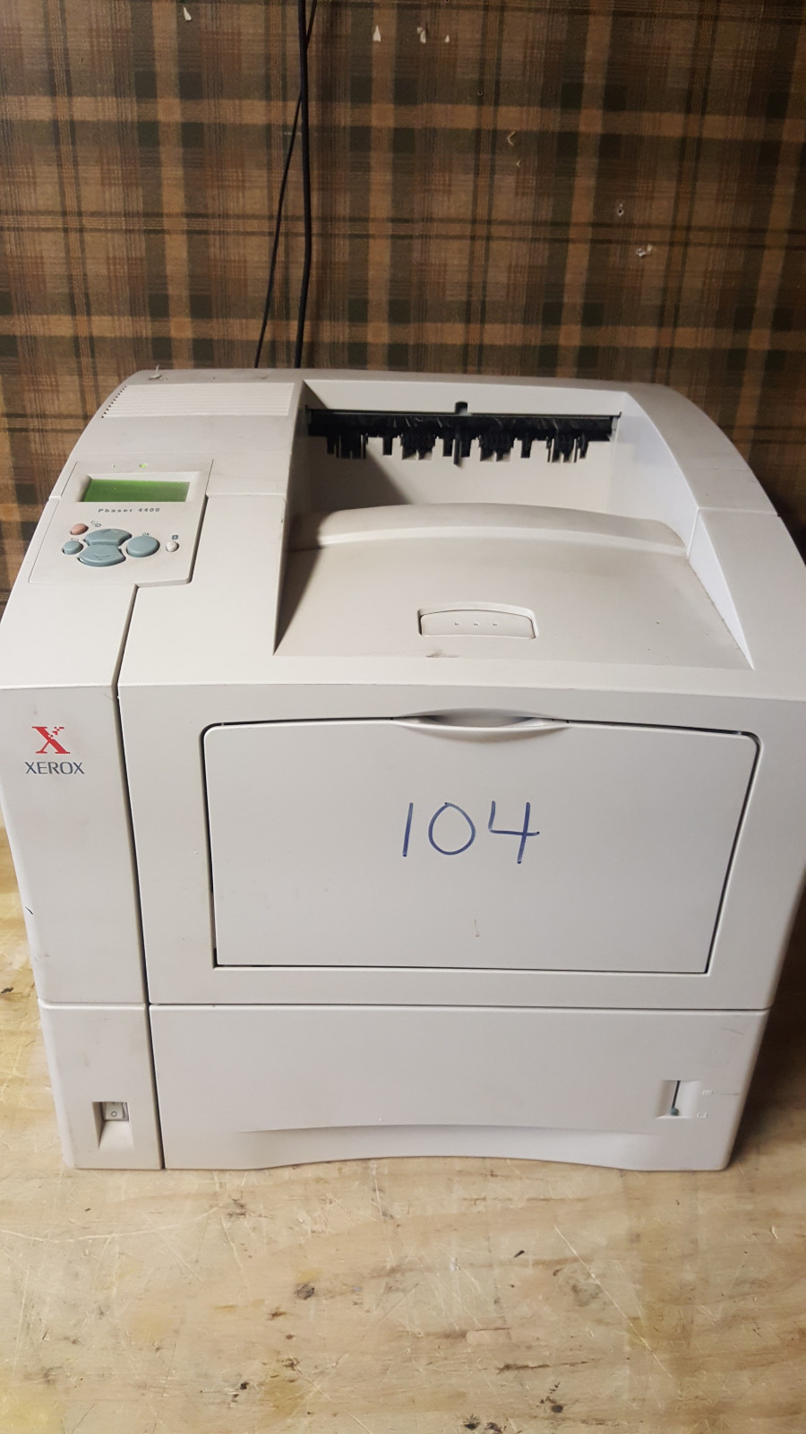 XEROX PHASER 4400 WorkGroup Laser Printer 65,496 pages  - needs fuser