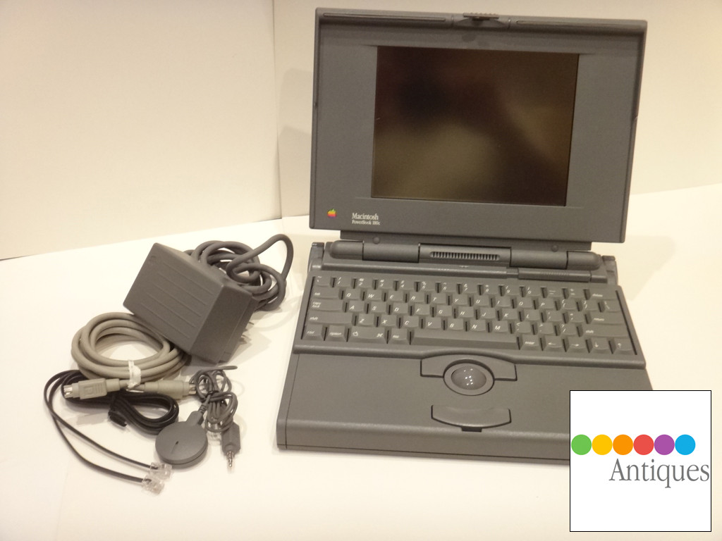 Apple Macintosh PowerBook 180c 68030 8MB RAM 160MB HD Mac OS 7.5.5 Vintage RARE