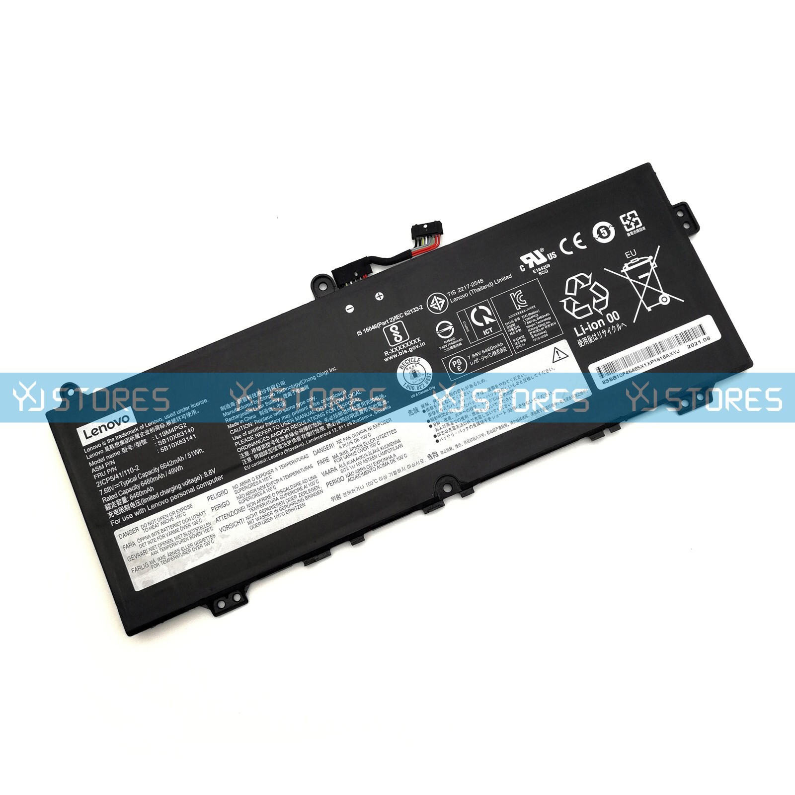 New Genuine L19M4PG2 Battery for Lenovo IdeaPad 5 Chrome-14ITL6 CB-13IML05