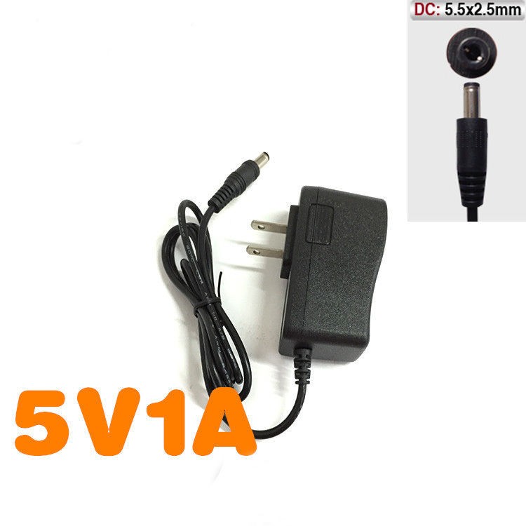 AC 100-240V to DC 5V 9V 1A Wall Charger Power Supply Adapter 5.5 x 2.5MM US Plug