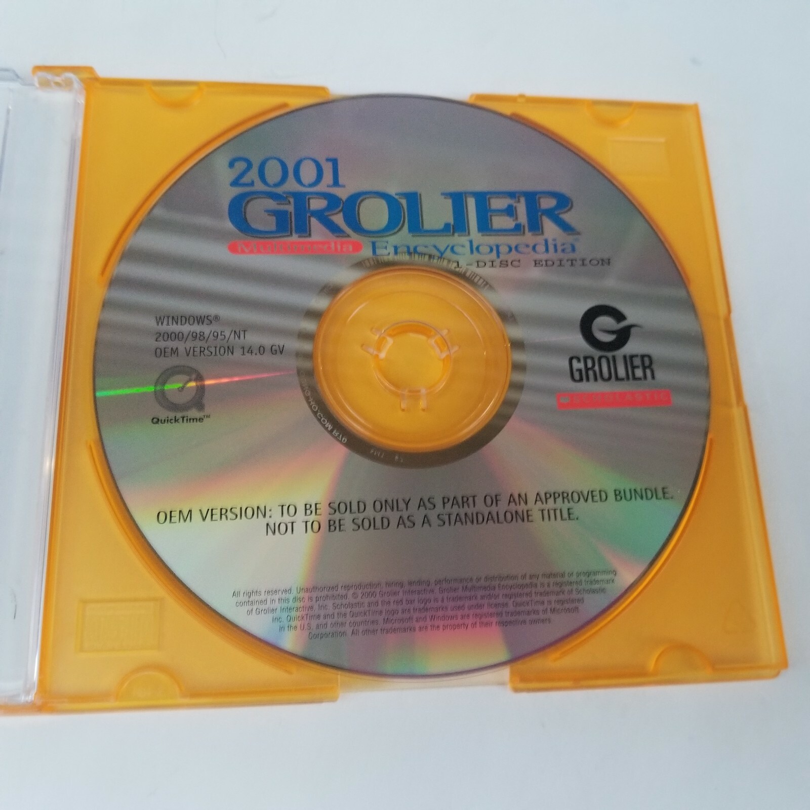 THE 2001 GROLIER MULTIMEDIA ENCYCLOPEDIA Windows 95 98 2000 Compatible Version