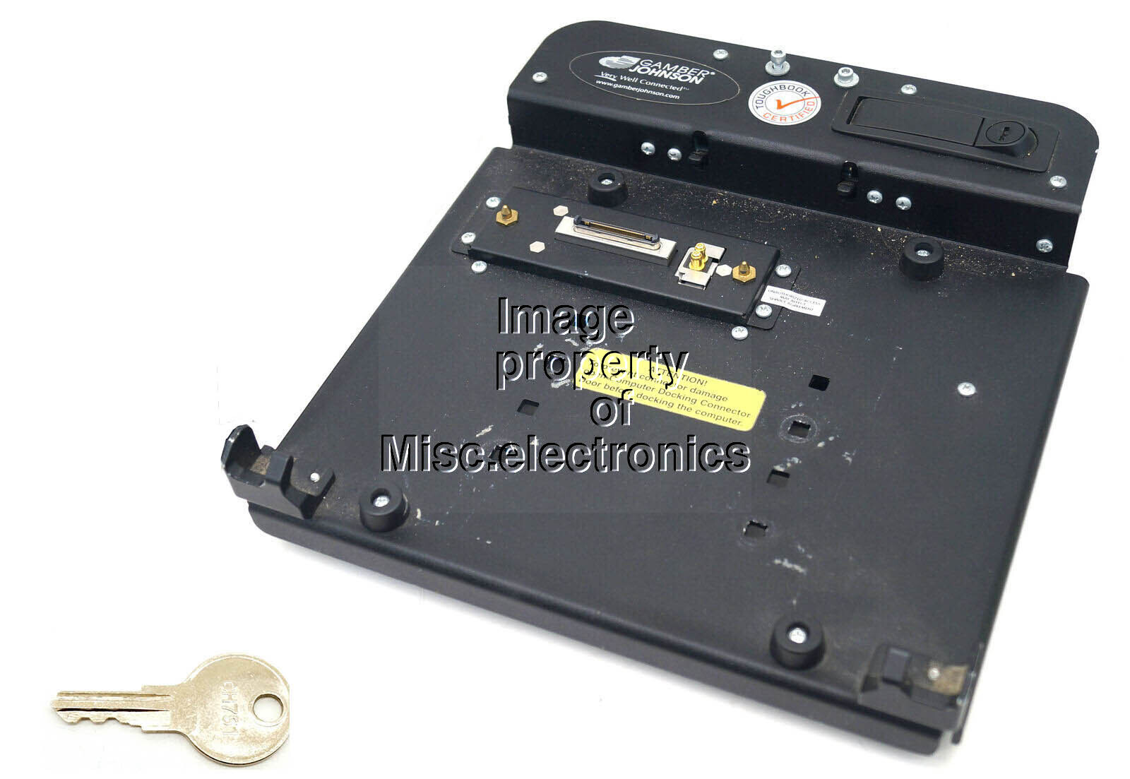 GAMBER JOHNSON PANASONIC ToughBook CF19 MK 4/5/6/7/8 RF Vehicle Dock W/Key GB