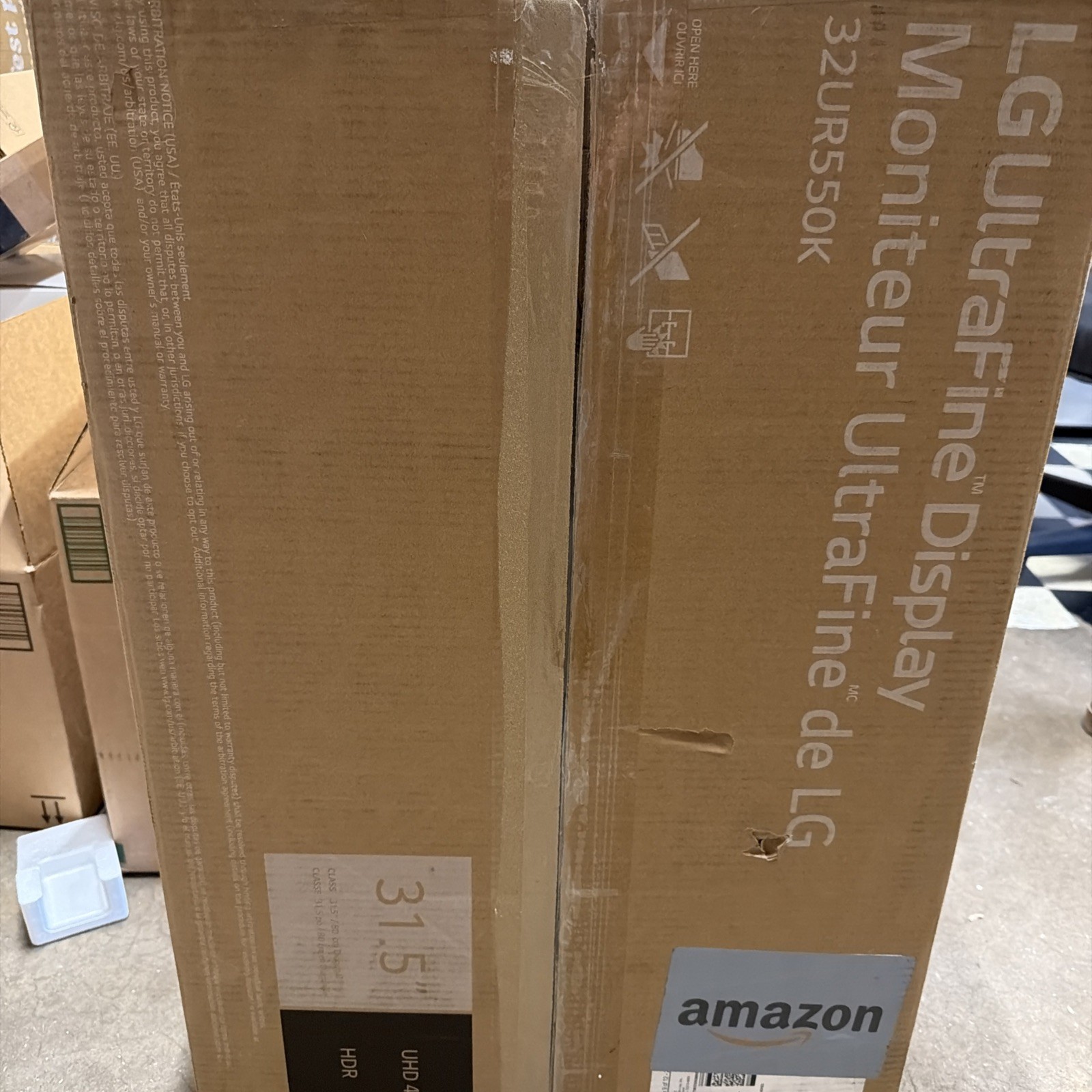 LG 32UR550K-B 32-Inch Ultrafine 4K UHD (3840 X 2160) Computer Monitor, HDR10, 60