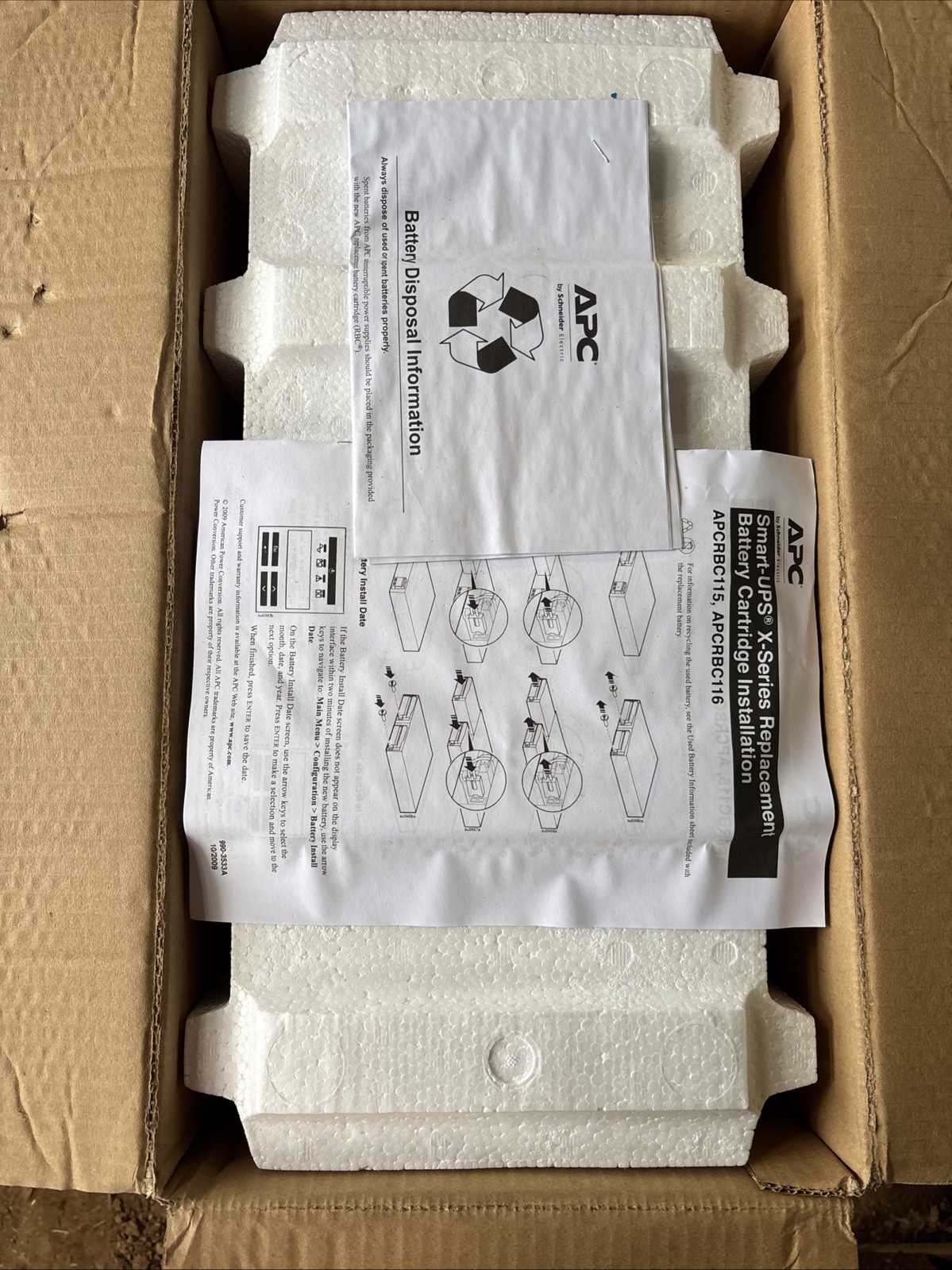 Genuine APC APCRBC115 Replacement Battery Cartridge 115
