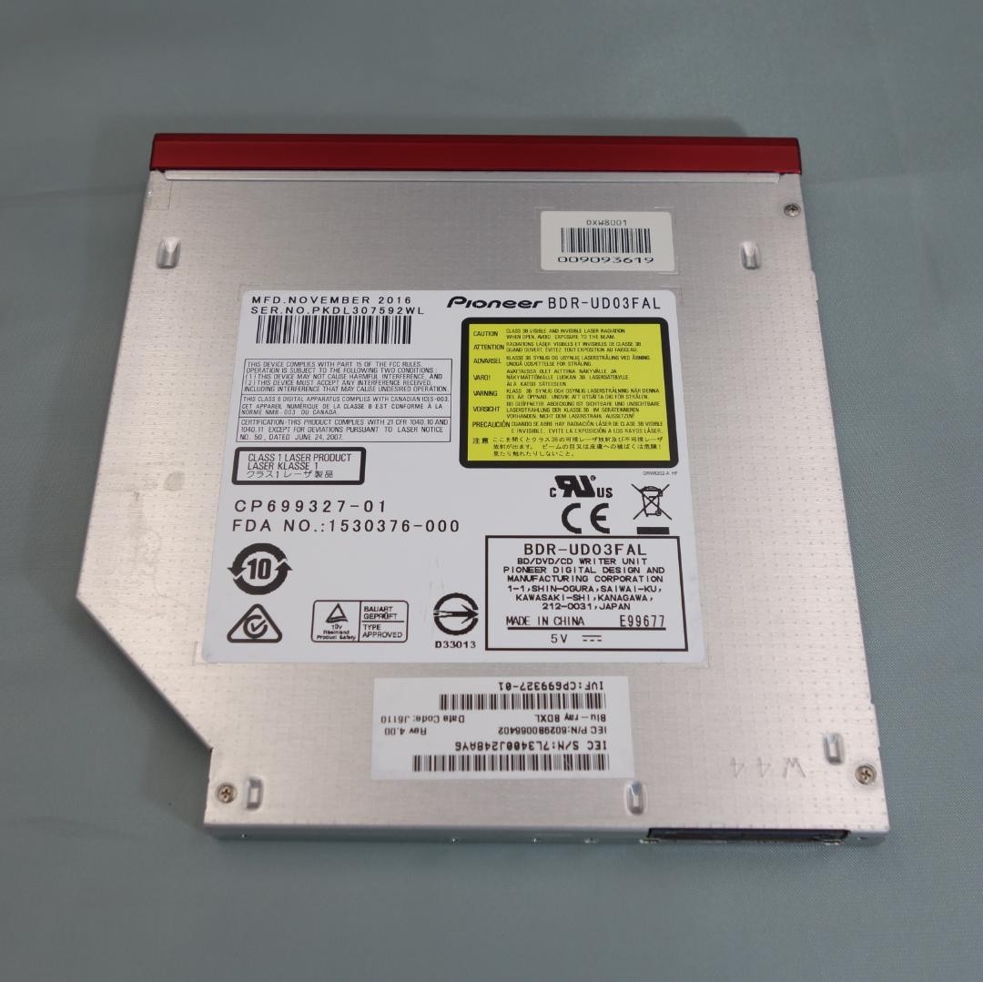 Pioneer BDR-UD03FAL Ultra Thin Blu-ray Drive 9.5mm Used [Age 13+]