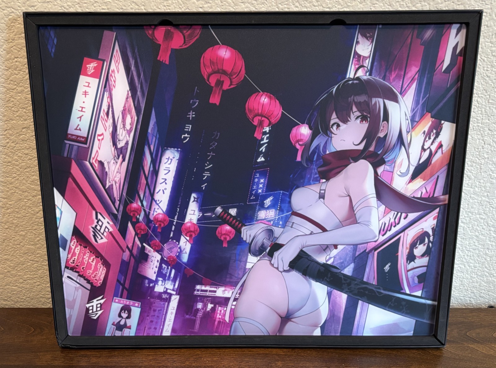 Yuki Aim Katana City Glass Mousepad - LIMITED EDITION, CHEAP PRICE, SHIPS FAST