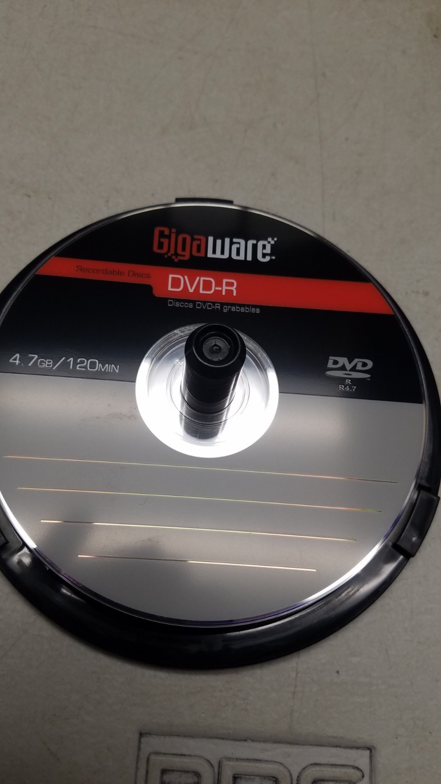 Lot of 10 Gigaware 4.7 GB DVD-R Graphics Disc (C)