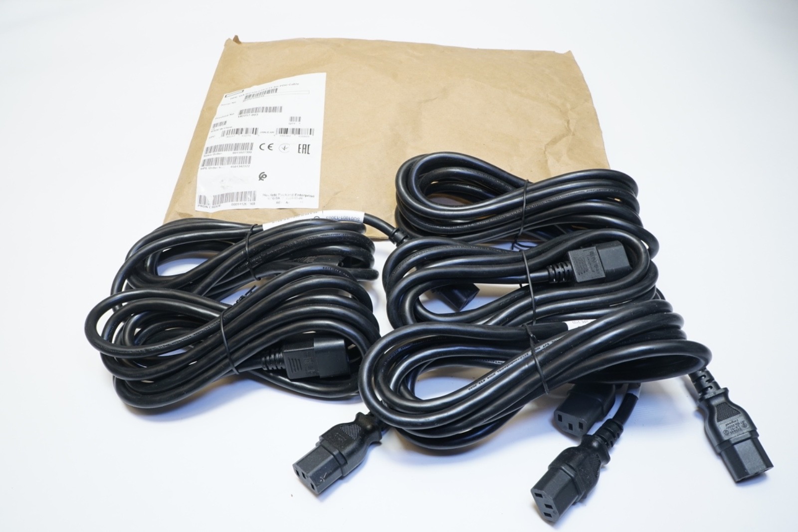 New Lot of 5 Hewlett-Packard 142257-003 Power Cord C13-C14 250V 10Amp Ships FREE