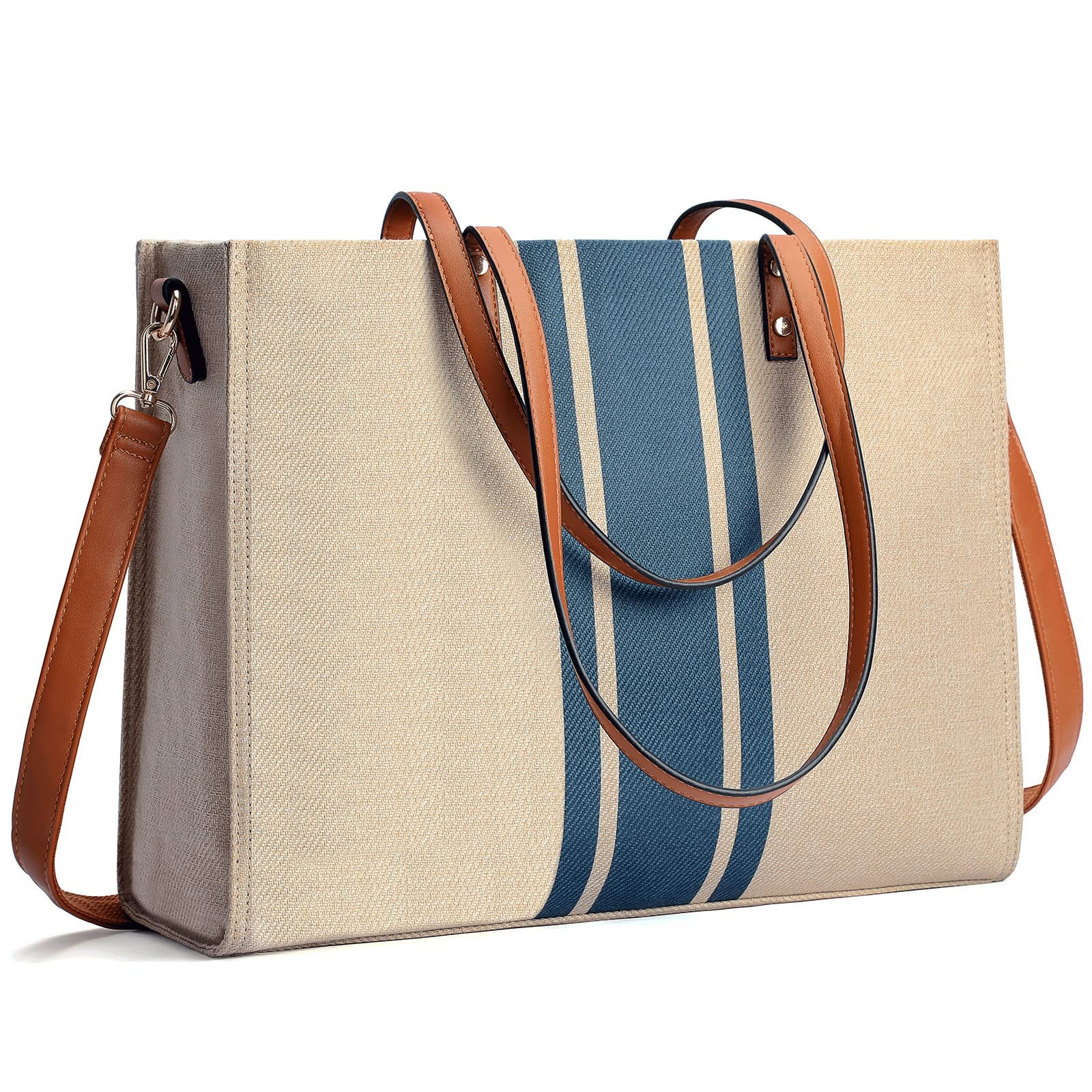 Laptop Tote Bag for , Fits 15.6 Inch Laptop Bag, Large Canvas Work Tote Bags ...