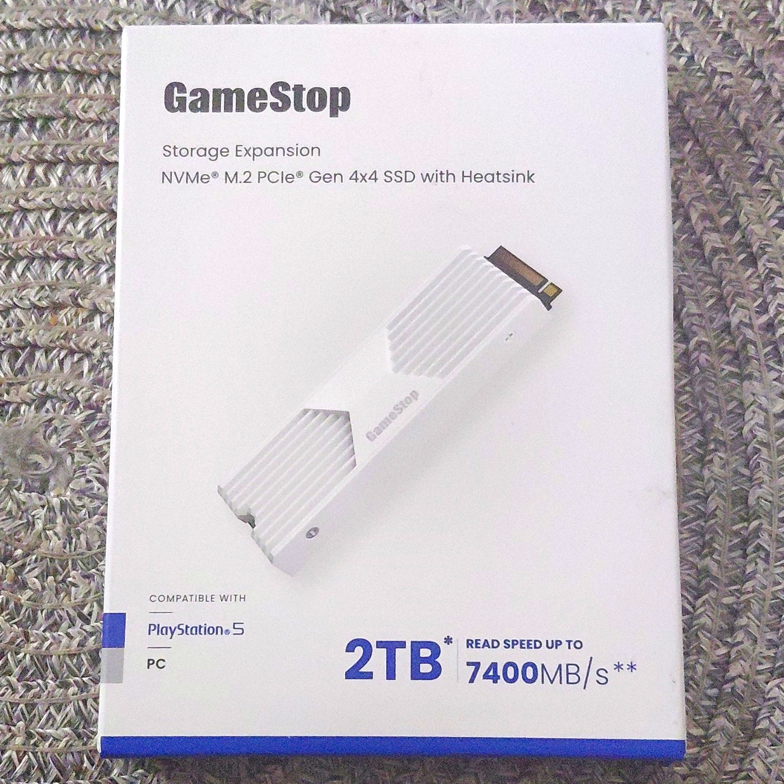 GameStop 2TB NVMe M.2 2280 PCIe Gen4x4 SSD Heatsink 7400MB/s PS5 PC