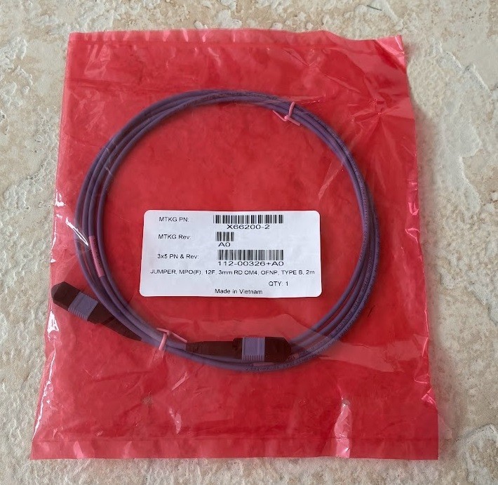 Netapp X66200-2/15 CABLE MPO[Female] - MPO[Female]  0M4 CBL JUMPER, 2M and 15M