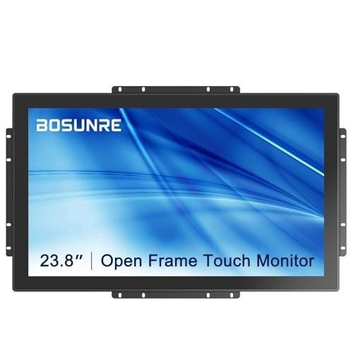 23.8In Open Frame Touchscreen Monitor 1080P 10-Point Hdmi Vga Vesa Industrial