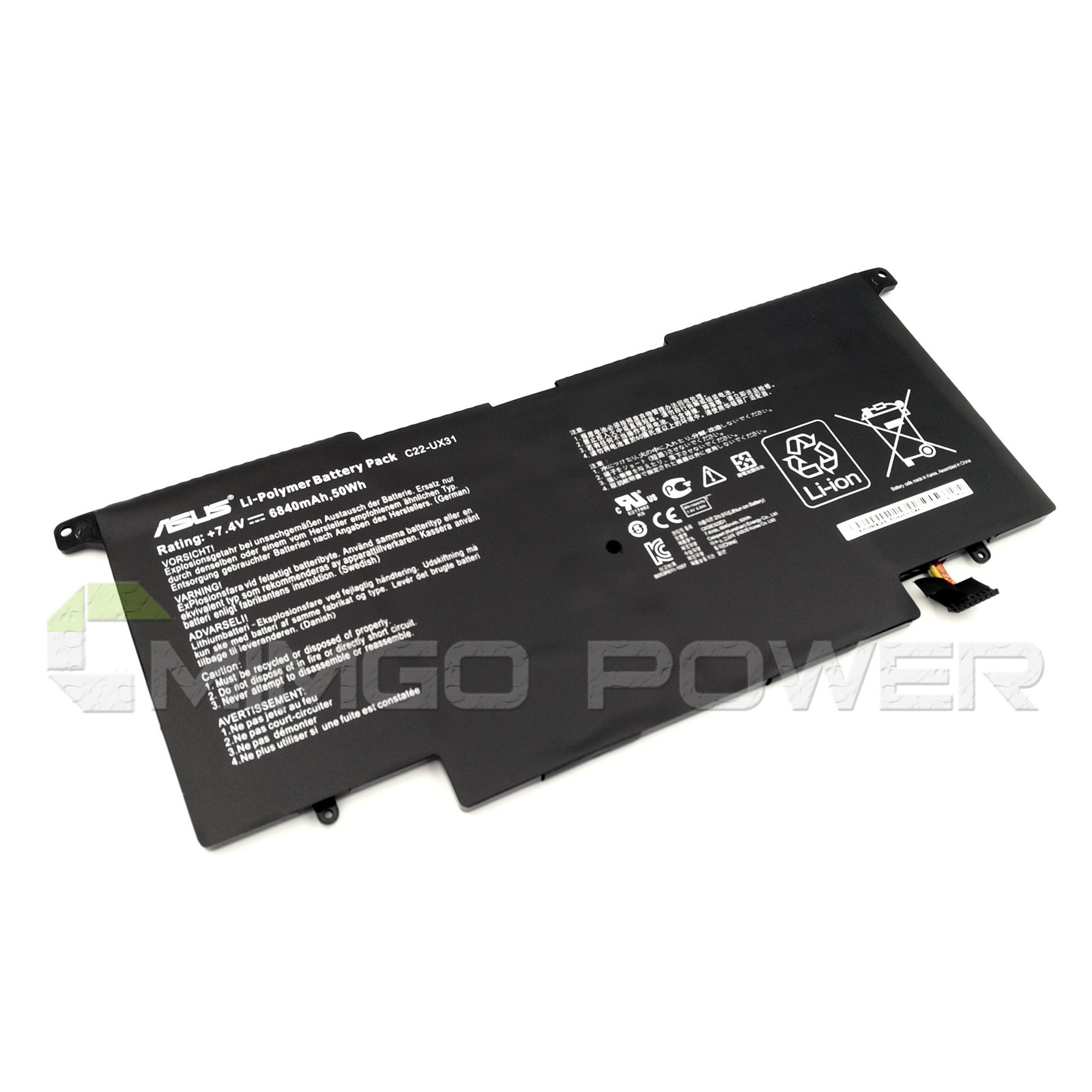 New Genuine C22-UX31 Battery for Asus ZenBook UX31 UX31A UX31E Ultrabook 6840mAh