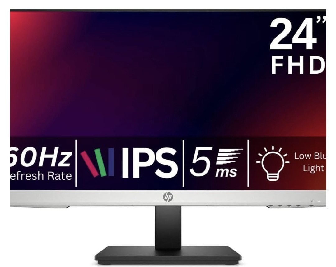 HP 24mh 23.8" IPS FHD 1920x1080 75Hz Height Adjustable Speakers HDMI DP (2)