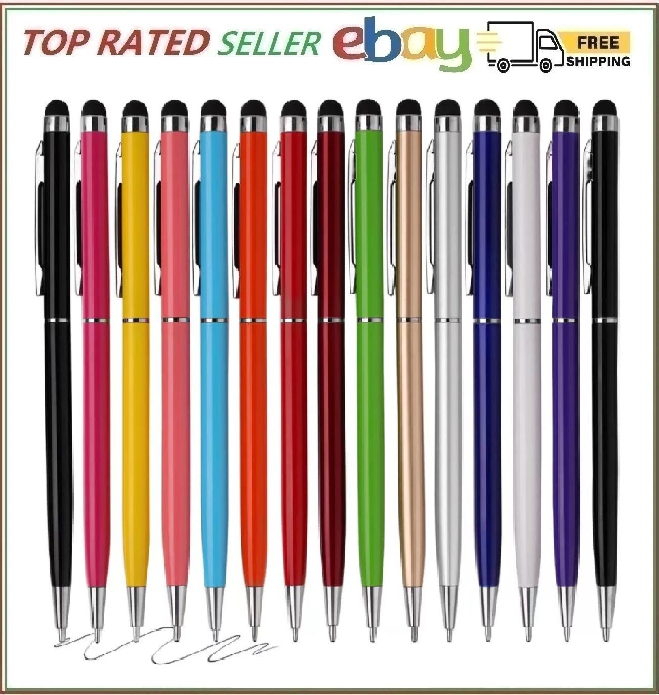 15 Pack Stylus Pens for Touch Screens Stylus Pen Compatible with Phone Tablets K