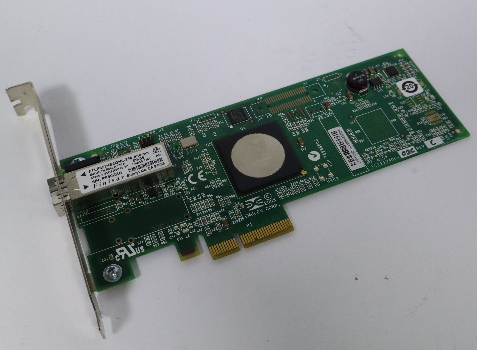 Sun Single Port Fibre Channel 4Gbps PCI-E HBA 375-3396-01  LPE11000