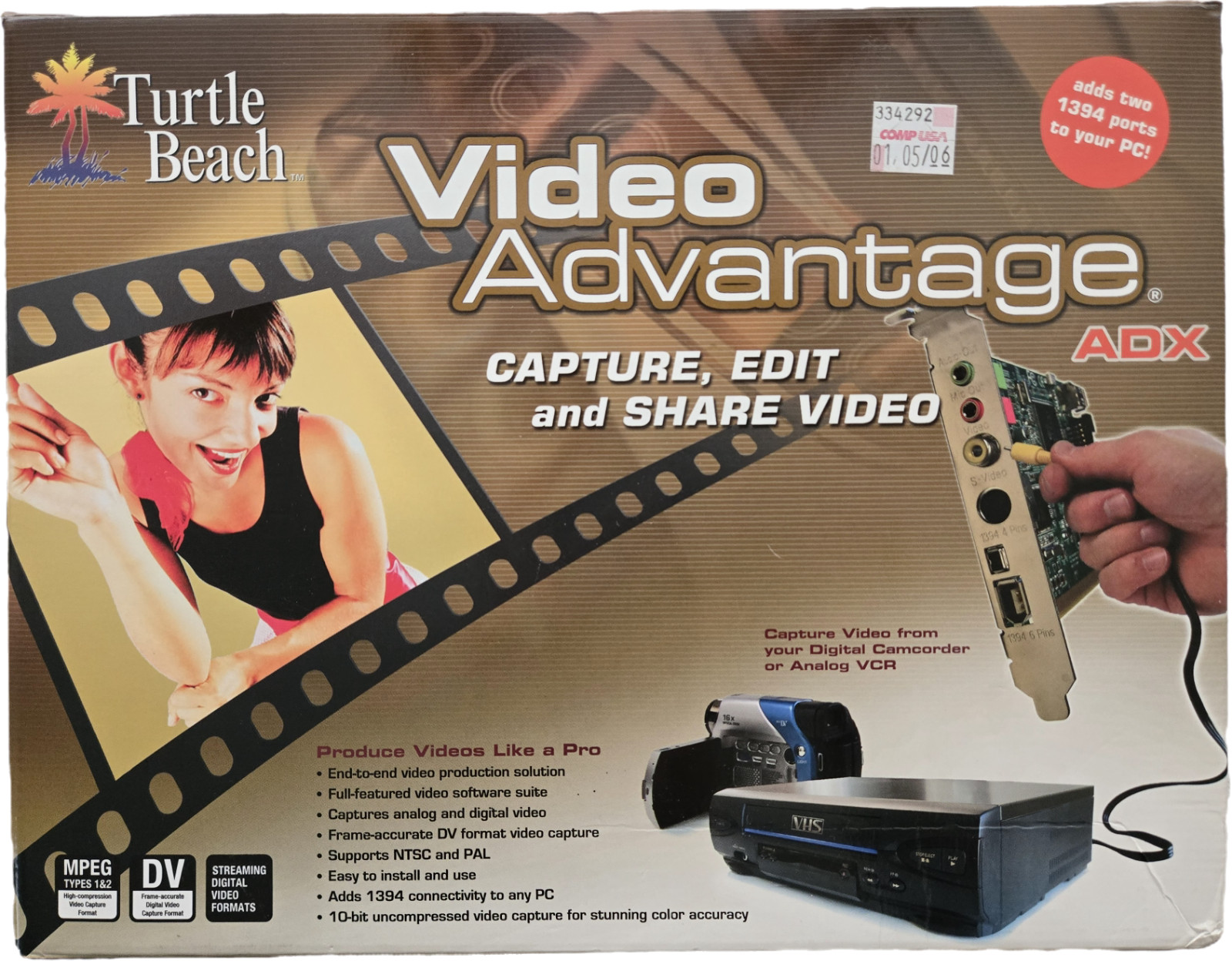 Turtle Beach Video Advantage ADX rare retro vintage