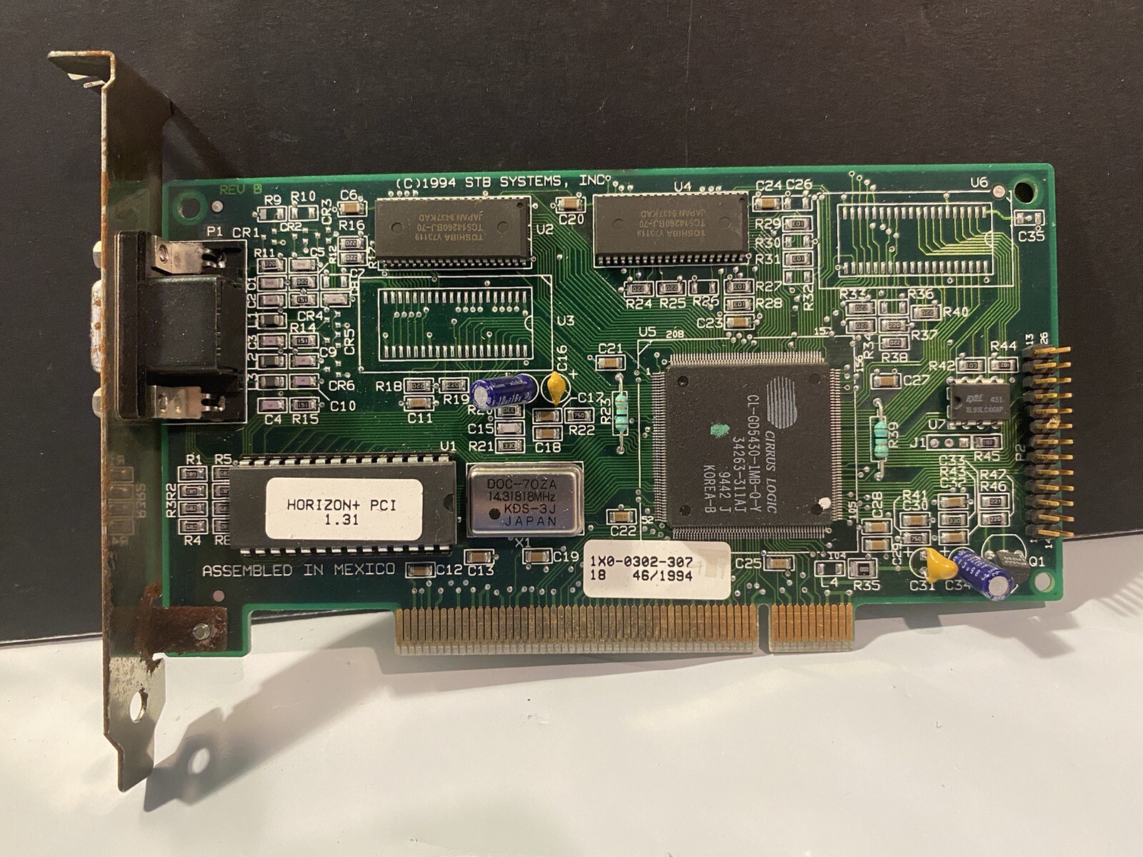 STB SYSTEMS Video card PCI 1X0-0302-307 EKSUSA5434PCI 210-0149-002 REV.B
