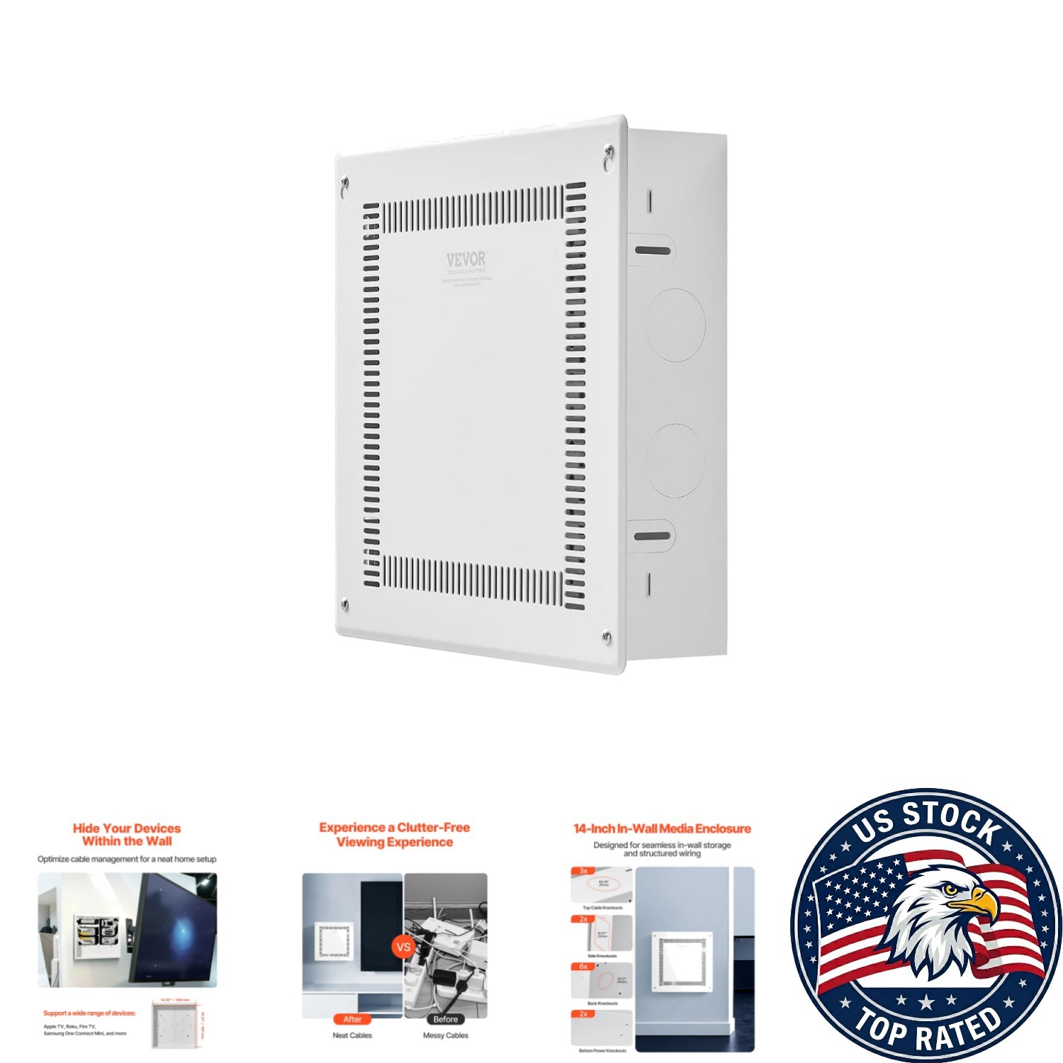 Seamless 14-Inch Structured Wiring Box - Optimize Your Home Theater Experience