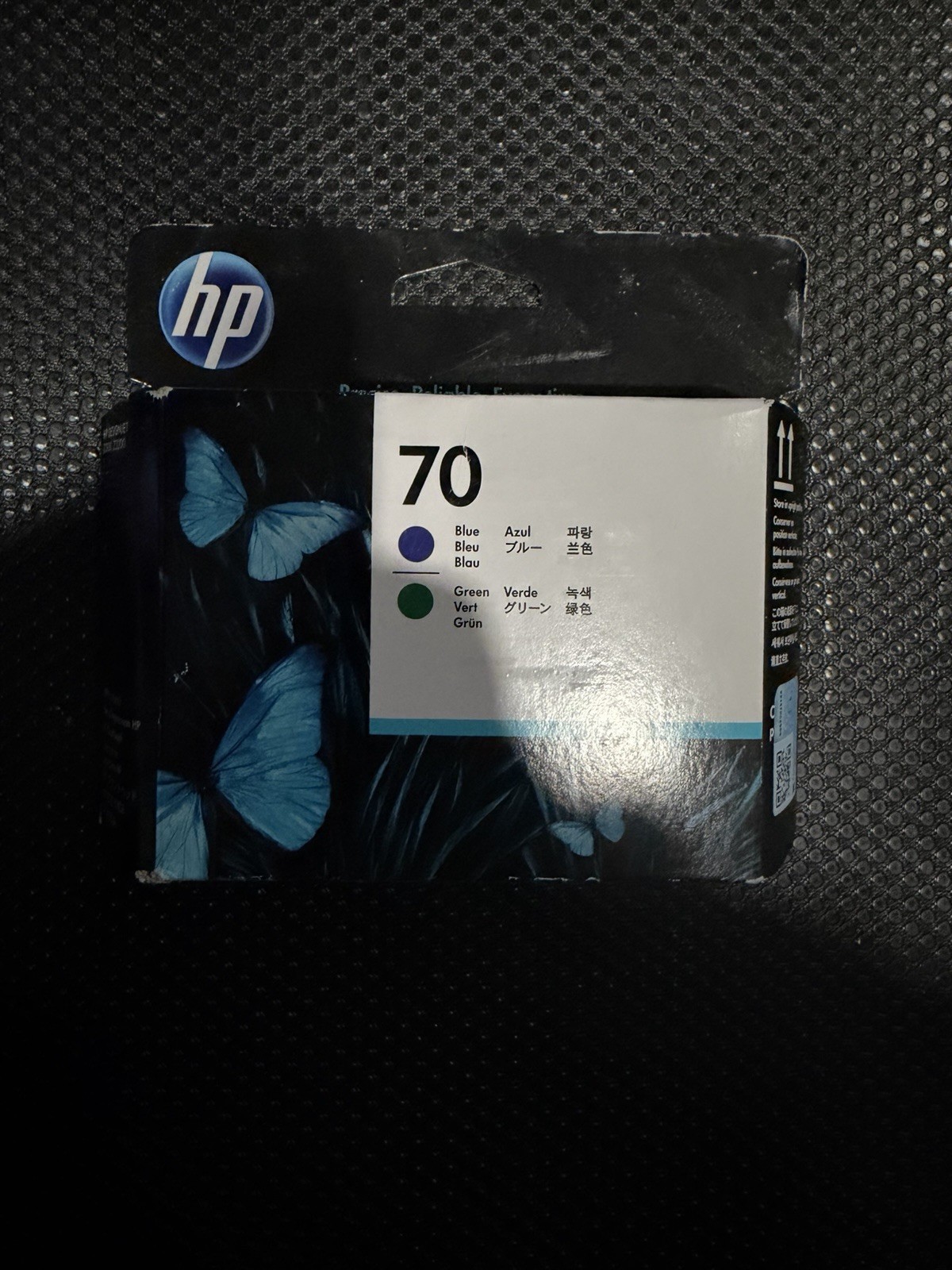 HP 70 Printhead C9408A Blue Green Genuine OEM New Sealed DesignJet