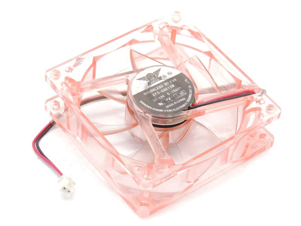 Evercool EFS-08E12M 80mm x 80mm x 25mm DC12V 0.15AZP 2-Pin Cooling Fan Fan