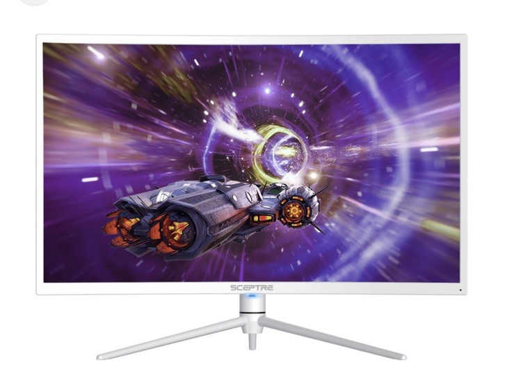 Sceptre NEBULA 31.5" White Curved Quad HD Monitor 2560 x 1440 165HZ