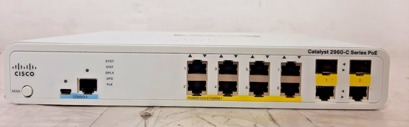 Cisco Catalyst 2960-C Series 8 Port 100MB POE+ Ethernet Switch WS-C2960C-8PC-L
