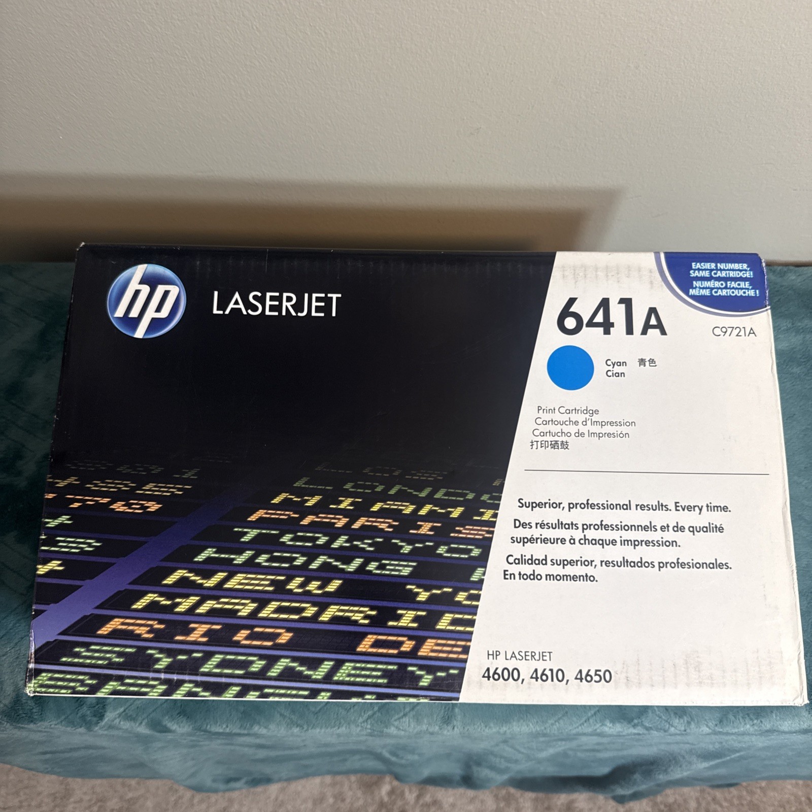 Genuine OEM HP 641A C9721A Cyan Original LaserJet Toner Sealed