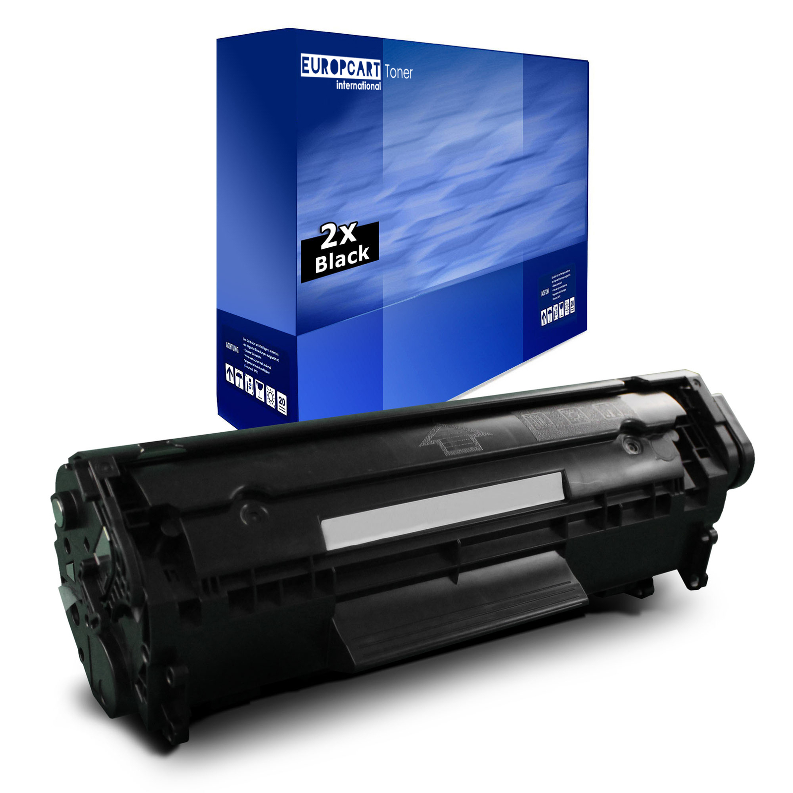 2X Europcart Toner XXL Alternative For HP Q2612X 12X 3015-AIO 1012 3030-AIO