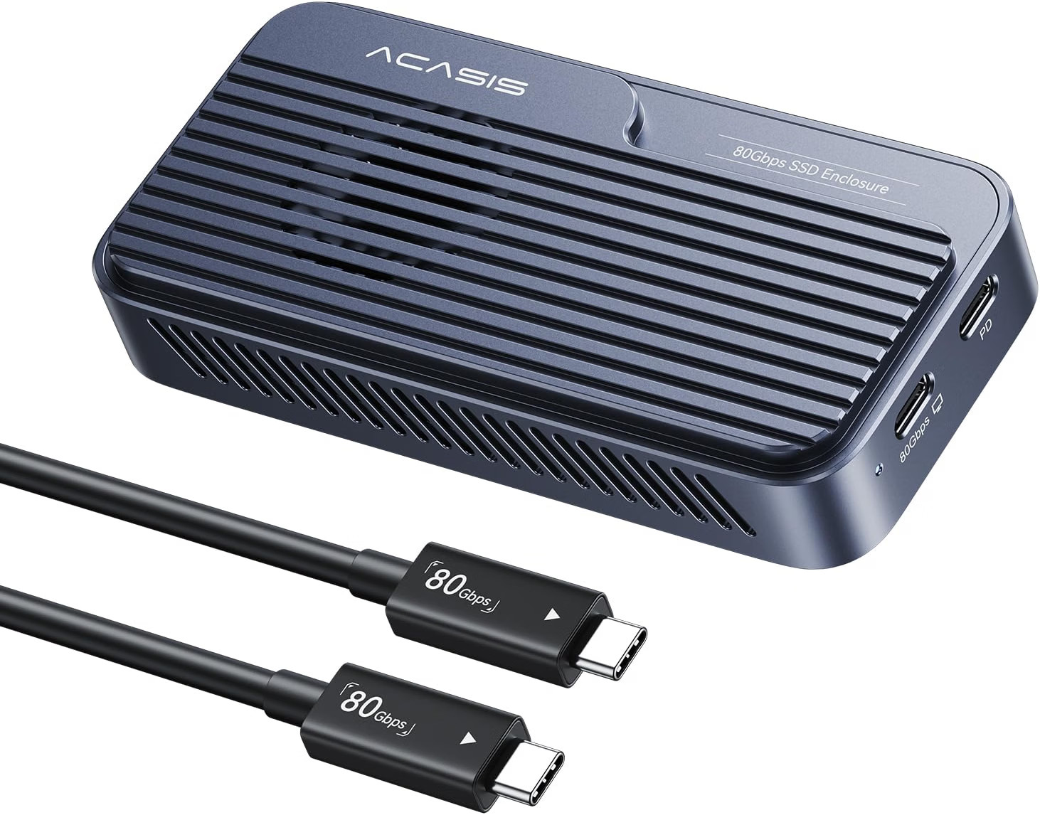 New - ACASIS 80Gbps M.2 NVMe SSD Enclosure, TB5 & USB4 V2 Compatible, 60W PD