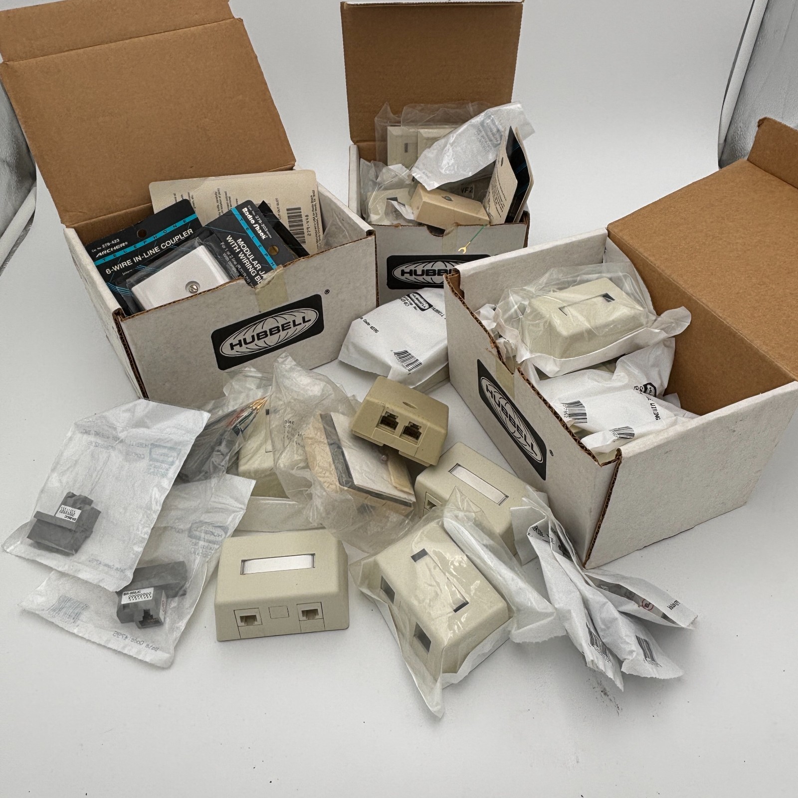 Massive Lot of Various Vintage Hubbell/Archer Electrical/Plumbing Parts NOS